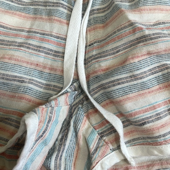 Athleta Jacquard Sandbar Shortie Linen Shorts Size 6 Small Beach Summer Pool EUC - Picture 6 of 10